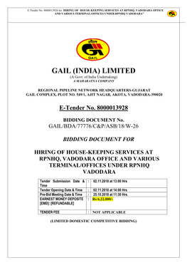 GAIL (INDIA) LIMITED (A Govt