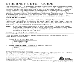 Ethernet Setup Guide