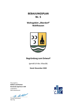 BEBAUUNGSPLAN Nr. 5