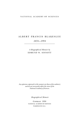 Albert Francis Blakeslee