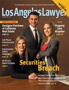 Los Angeles Lawyer January 2016