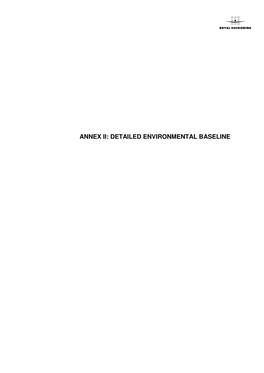 Annex Ii: Detailed Environmental Baseline
