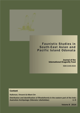 Faunistic Studies in South-East Asian
