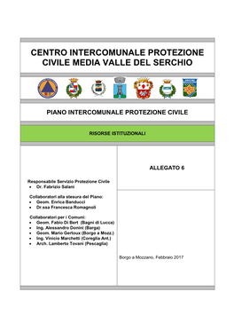 Centro Intercomunale Protezione Civile Media Valle Del Serchio
