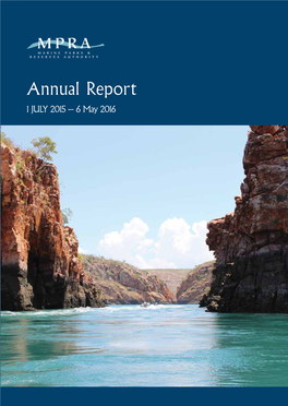 Annual Report 1 JULY 2015 – 6 May 2016