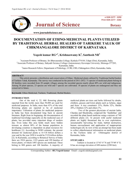 Journal of Science / Vol 4/ Issue 2 / 2014/ 80-84