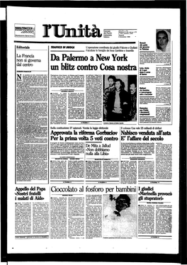 Da Palermo a New York Un Blitz Contro Cosa Nostra