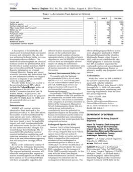 Federal Register/Vol. 84, No. 154/Friday, August 9, 2019/Notices