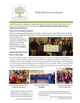 2018-2019 Annual Report