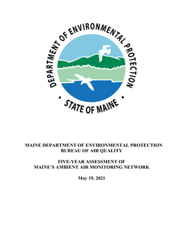 Five Year Assessment of Maine's Ambient Air Monitoring Network