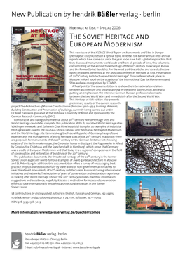 The Soviet Heritage and European Modernism