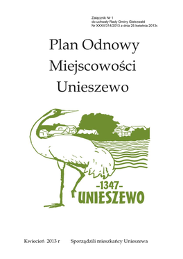 Plan Odnowy Miejscowości Unieszewo