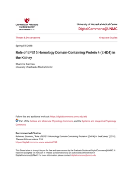 EHD4) in the Kidney