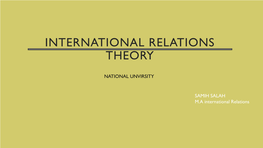 International Relations Theory