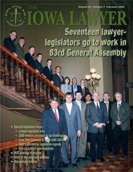 Seventeen Lawyer- Legislators Go to Work in 83Rd General Assembly