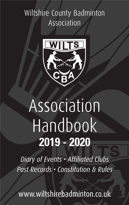 Wilts CBA Handbook 19-20.Qxp Layout 1 23/11/2019 22:13 Page 1