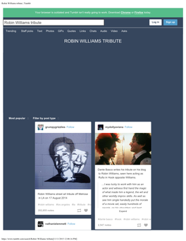 Robin Williams Tribute | Tumblr