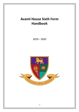 Avanti House Sixth Form Handbook