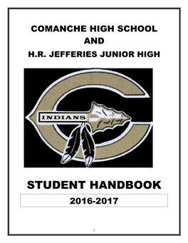 Student Handbook 2016-2017