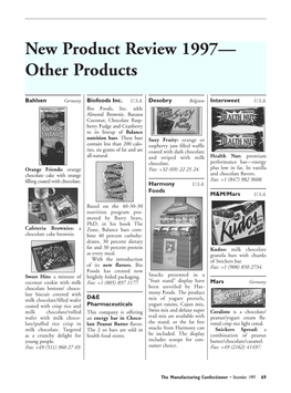 New Product Review 1997— Other Products