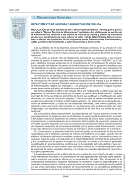 RESOLUCIÓN De 18 De Octubre De 2017, Del Director General De Tributos, Por La Que Se Aprueba La "Norma Técnica De Valorac