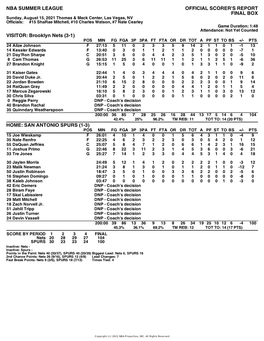 Box Score Nets