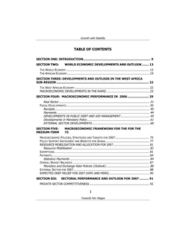 Table of Contents