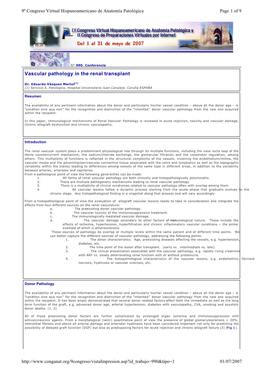 Vascular Pathology in the Renal Transplant