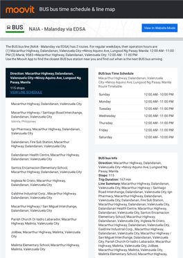 BUS Bus Time Schedule & Line Route