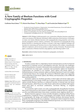 A New Family of Boolean Functions with Good Cryptographic Properties