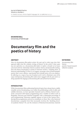 Documentary Film and the Poetics of History