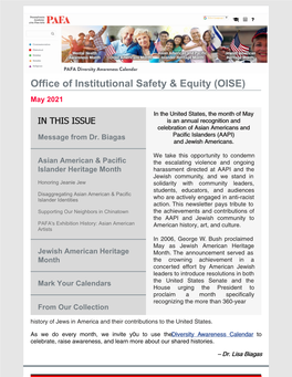 May Diversity Newsletter