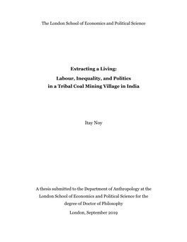 Extracting a Living: Labour, Inequality, and Politics in a Tribal