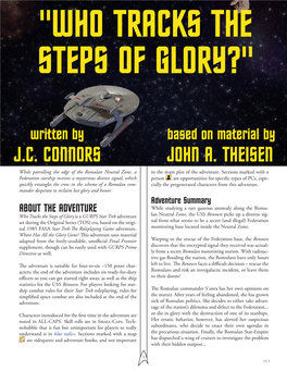 Get WHO TRACKS the STEPS of GLORY? (GURPS Star Trek)