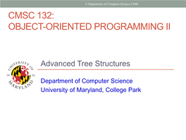 Cmsc 132: Object-Oriented Programming Ii