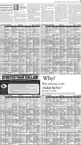 Goodland Star-News / Tuesday, August 10, 2004 5