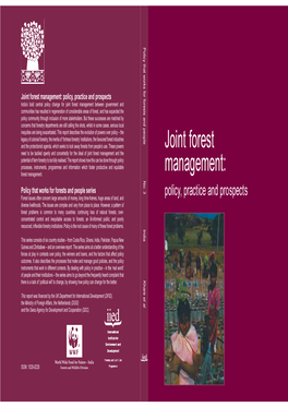 Joint Forest Management