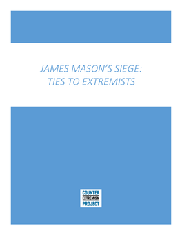 James Mason's Siege: Ties to Extremists