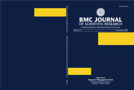BMC Journal of Scientific Research ISSN: 2594-3421