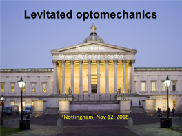 Cavity Optomechanics with Levitated Dielectric Particles