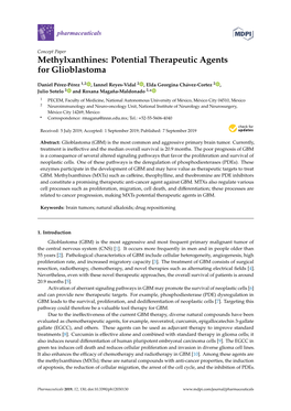 Potential Therapeutic Agents for Glioblastoma