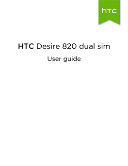 HTC Desire 820 Manual