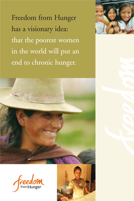 Freedom from Hunger Brochure