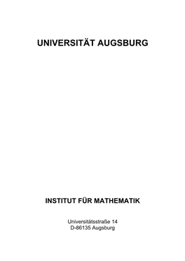 Universität Augsburg