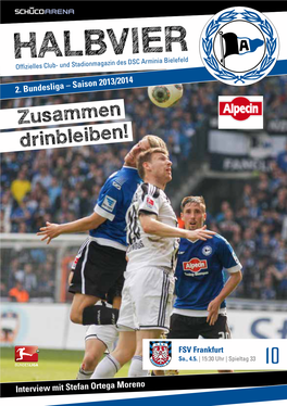 HALBVIER Offizielles Club- Und Stadionmagazin Des DSC Arminia Bielefeld