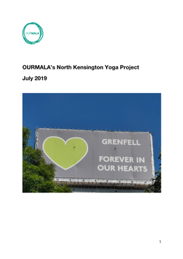 OURMALA's North Kensington Yoga Project July 2019
