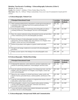 A. Echocardiography: Patient Care