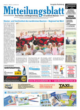 Mitteilungsblatt KW 6, 13.02.2021