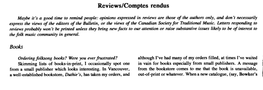 Reviews/Comptes Rendus