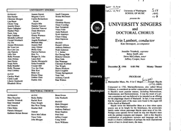 University Singers